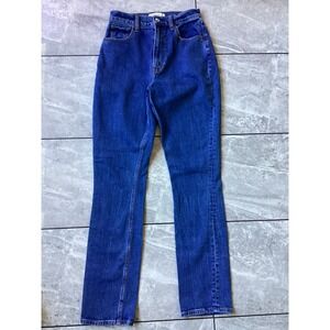 Abercrombie & Fitch Slim Straight Ultra High Rise Blue Jeans 26/2 Medium Wash